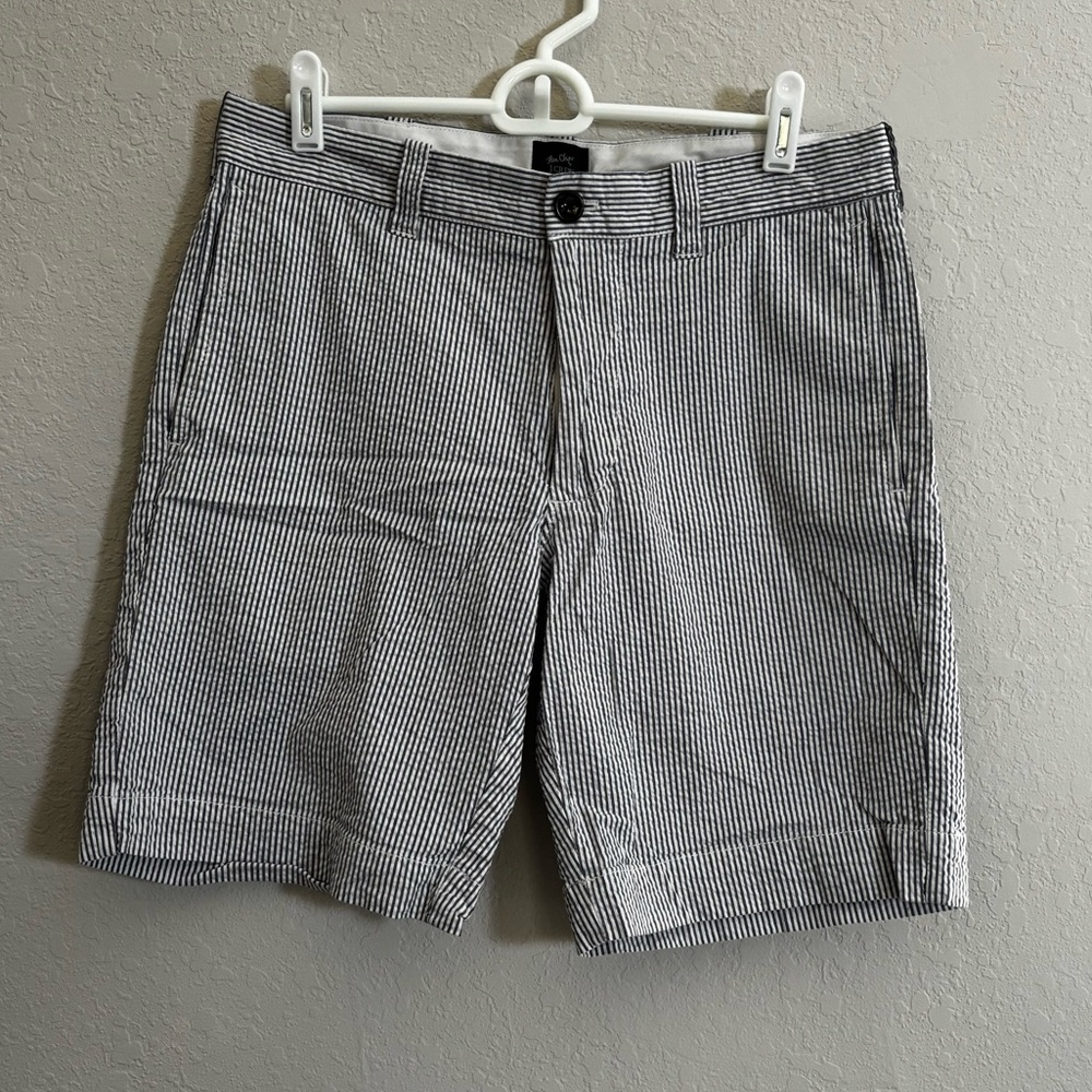 J. Crew Blue and White Striped Men's Shorts